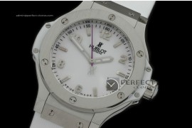 HB38-01001 Big Bang 38mm SS/Ru White Swiss Quartz