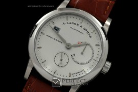 AL01001 Lange 31 SS/LE White Asian 21J Functional Power Reserve