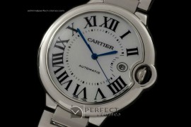 CARBA00092 Ballon De Cartier Men SS/SS MOP Wht Asian 2824