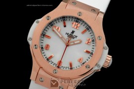 HB38-01016 Big Bang 38mm RG/Ru Aspen White Swiss Quartz