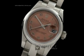 RDJLS01013 SS Oyster Salmon Dial Roman Swiss Eta 2671-2