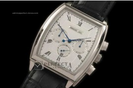 BR10021 Heritage Chronograph SS/LE White Asian 21J