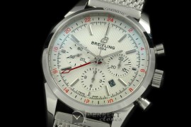 BLT01006M TransOcean Chrono/GMT Men SS/ME White A-77528800