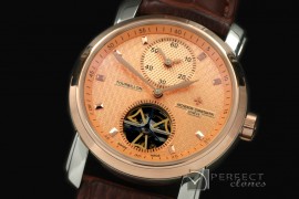 VC00218 Matle Tourbillon Duo Time SS/RG/LE R-Gold Asian Auto 28