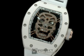 RM052-133 Skull Tourbillon CER/RG/RU R-Gold Asian 21J Decora