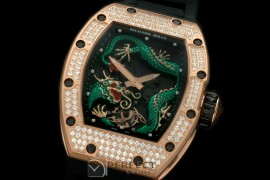RM057-107D Dragon Tourbillon RG/RU Black/Green Asian 21J Dec