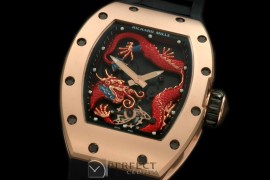 RM057-108 Dragon Tourbillon RG/RU Black/Red Asian 21J Decora