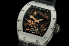 RM057-111 Dragon Tourbillon SS/RU Black/Gold Asian 21J Decor