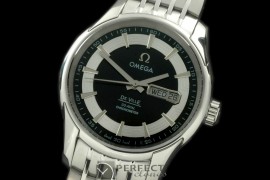 OMDE10067 Deville Co Axial Day/Date SS/SS Black Asian 2836