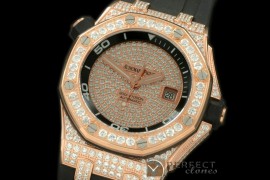 AP00019 Royal Oak Diver Bling RG/Diam/RU Black A-2824