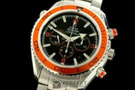 OMSE01024 Planet Ocean 45.5 Chrono SS/SS Black-Orange 7750