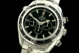 OMSE01027 Planet Ocean 45.5 Chrono SS/SS Black 7750