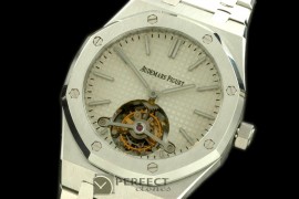 APROT10001 Royal Oak Tourbillon SS/SS White Real Tourbillon