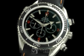 OMSE01021L Planet Ocean 45.5 Chrono SS/LE Black 7750