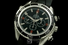 OMSE01021R Planet Ocean 45.5 Chrono SS/RU Black 7750