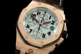 AAP00131 2014 Royal Oak Chrono 2647RG/LE White A-3126 Sec@12