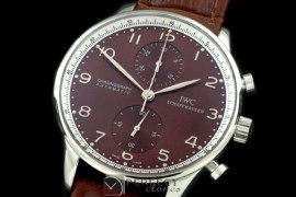 IWPG10008 Portuguese Chrono SS/LE Brown A-775New Improved