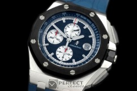 AAP00105R 2011 Royal Oak Chronograph SS/RU Blue A-3126 Sec@12