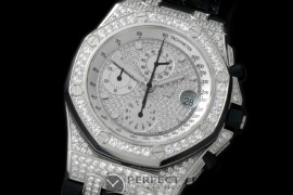 AAP10888 Royal Oak Chrono SS/LE Platinium Bling A-3126