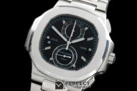 PP-5990-102 599Nautilis Chrono SS/SS Black Jap Qtz