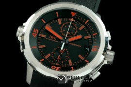 IWAQT20007 2013 Aquatimer SS/RU Black/Org Jap Quartz