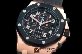 AAP10052 Royal Oak Chrono RG/RU Black A-3126