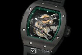 RM038-109 Bubba Watson Tourbillon PVD/RU Green Swiss Qtz