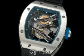 RM038-105 Bubba Watson Tourbillon SS/RU Blue Swiss Qtz
