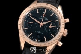 OMSP00086 Speedmaster Moon Watch RG/LE Black Stick A-7750