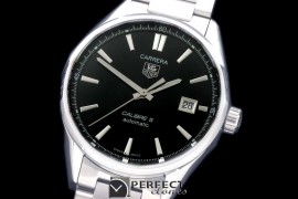 TGCA-00502 Carrera Calibre 5 Automatic SS/SS Black A-2824