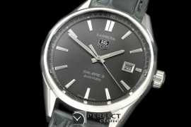 TGCA-00503L Carrera Calibre 5 Automatic SS/LE Grey A-2824