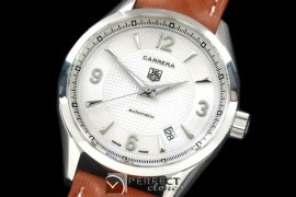 TG10046L Carrera Automatic Men SS/LE White Asian 2824-2