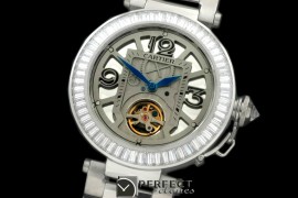 CARPS00102 Pasha Tourbillon 42mm SS/SS White Miyota 9015