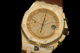 AAP1089Royal Oak Chrono SS/LE Champagne Gold Bling A-3126