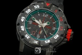 RM028-126 PVD Black/RU Black/Green Asian 7751 Decorated