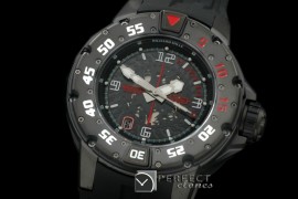 RM028-121 PVD Black/RU Black Asian 7751 Decorated