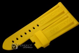 PNA00030 24/22 Yellow Rubber Strap for 44mm Pams