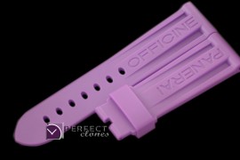 PNA00031 24/22 Purple Rubber Strap for 44mm Pams