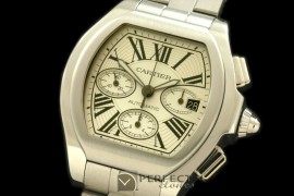 CARR00002 XXL Roadster Chrono SS/SS White 7753