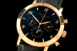 PPCA10039 Classic Perpetual Calendar RG/LE Black Num Asian 2813