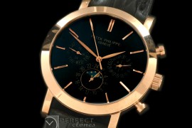 PPCA10037 Classic Perpetual Calendar RG/LE Black Sticks Asian 28