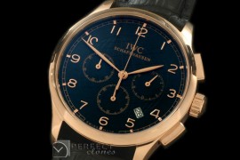 IWPG20008 Portuguese Grande Chrono RG/LE Black Jap OS20