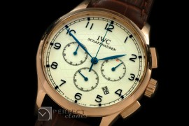 IWPG20007 Portuguese Grande Chrono RG/LE White/Blue Jap OS20