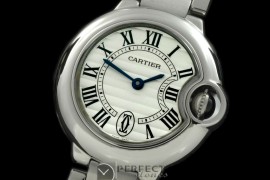 CARBA00108 Ballon Bleu de Cartier Ladies SS White Swiss Quartz