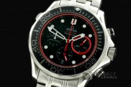 OMSE20103 Diver Pro 300M Chrono SS/SS Blk/Red Jap Qtz