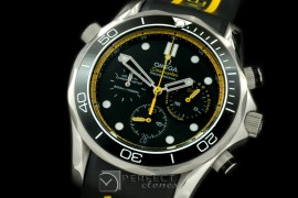 OMSE20102R Diver Pro 300M Chrono SS/RU Blk/Ylw Jap Qtz