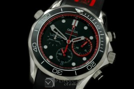 OMSE20103R Diver Pro 300M Chrono SS/RU Blk/Red Jap Qtz