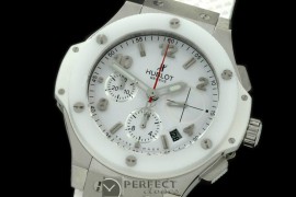 HB41-111 Big Bang Chrono 41mm SS/RU White A-775Sec@3