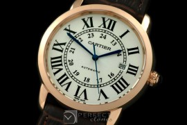 CARDC01008 Ronde De Cartier Automatic RG/LE White Asian 2824