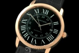 CARDC01009 Ronde De Cartier Automatic RG/LE Black Asian 2824